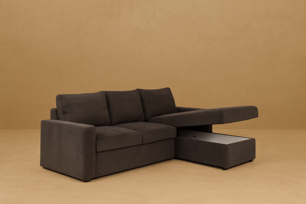 Γωνιακός καναπές San Martino με αποθηκευτικό χώρο & κρεβάτι