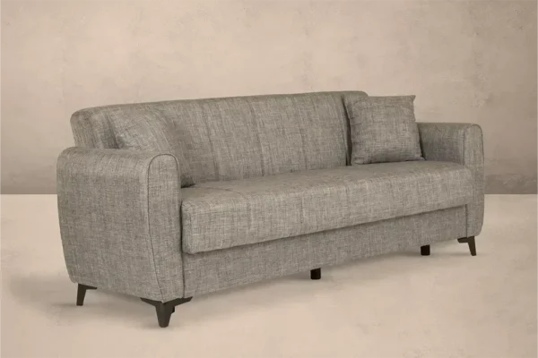 Kanapes krevati Botricello grey white trithesios gia site 29.01.251