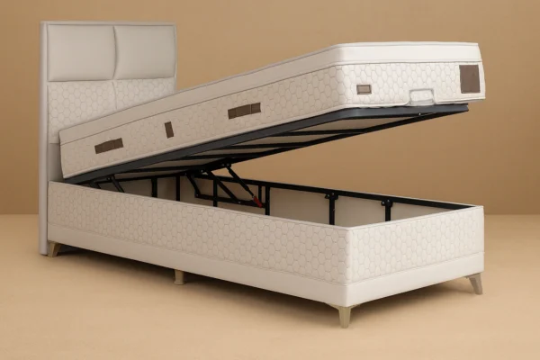 Krevati Vancouver beige 90 open +stroma