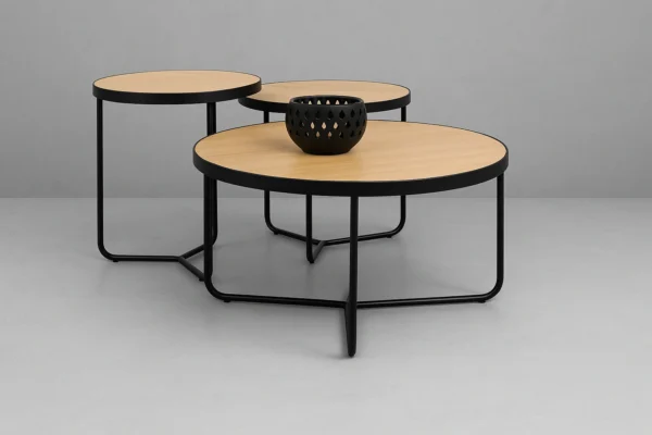 Σετ τραπέζια σαλονιού Viniola new oak